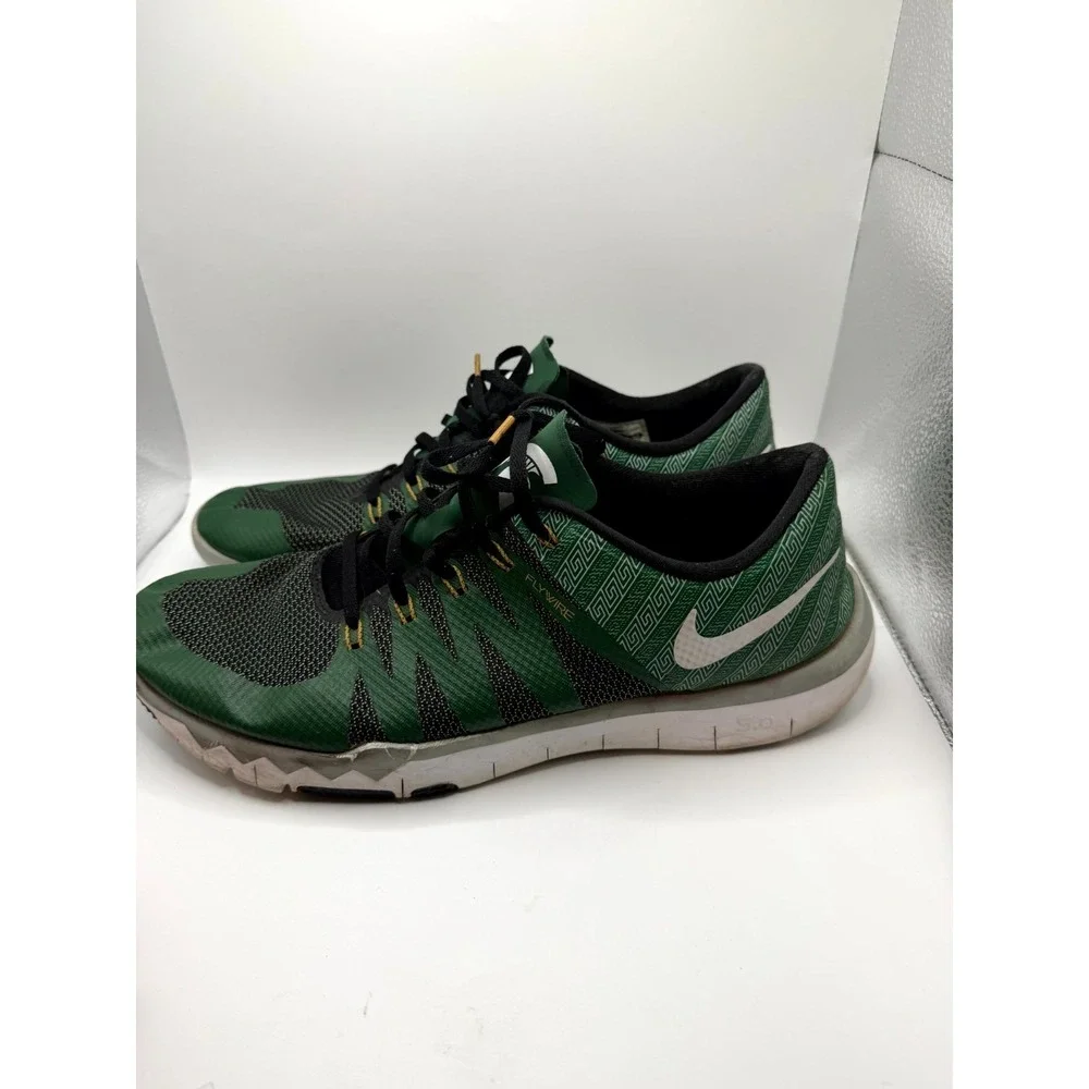 Nike Free Trainer 5.0 V6 AMP Michigan State 723939-317‎ Mens 13 Sneaker Green
